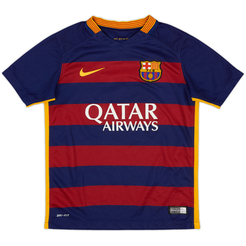 2015-16 Barcelona Home Shirt #4  - 8/10 - (S.Boys)