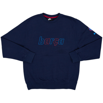 2021-22 Barcelona Nike Sweat Top - 9/10 - (S)