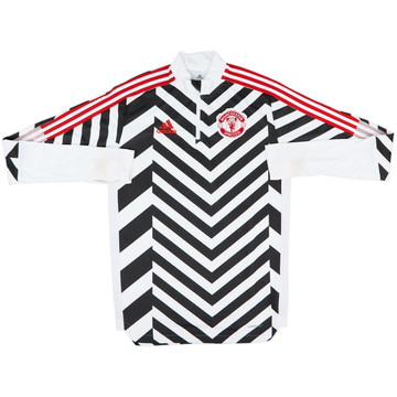 2020-21 Manchester United adidas 1/4 Zip Drill Top - 5/10 - (S)