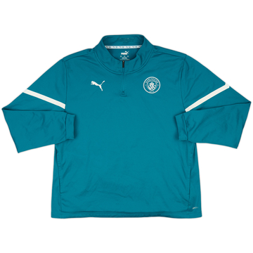 2021-22 Manchester City Puma 1/4 Zip Drill Top - 7/10 - (XXL)