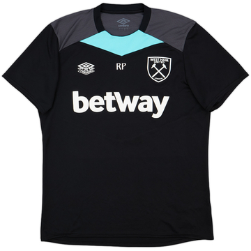 2021-22 West Ham Staff Issue Umbro Training Shirt 'RP' - 10/10 - (L)