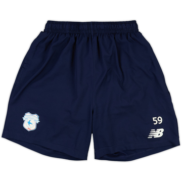 2022-23 Cardiff City Player Issue New Balance Training Shorts #59 - 9/10 - (M)