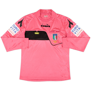 2017-18 Italy Diadora Referee L/S Shirt - 9/10 - (M)