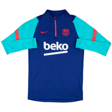 2021-22 Barcelona Nike 1/4 Zip Drill Top - 7/10 - (S)