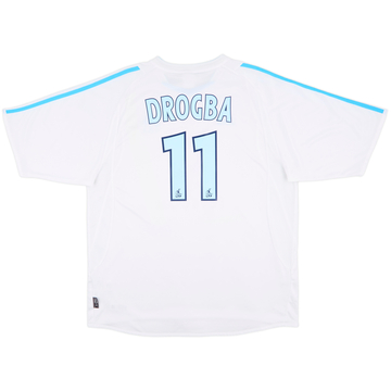 2003-04 Olympique Marseille Home Shirt Drogba #11 - 7/10 - (XL)