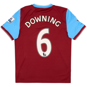 2008-09 Aston Villa Home Shirt Downing #6 - 4/10 - (S)