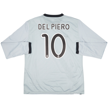 2009-10 Juventus Player Issue Away L/S Shirt Del Piero #10 (XL)