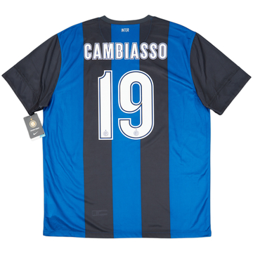 2012-13 Inter Milan Home Shirt Cambiasso #19 (XL)