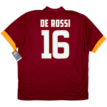 2014-15 Roma Home Shirt De Rossi #16 (XXL)