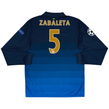 2014-15 Manchester City Away L/S Shirt Zabaleta #5 - 10/10 - (L)