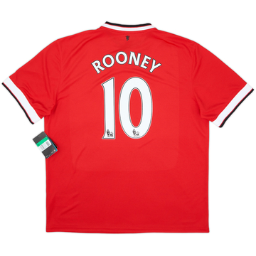 2014-15 Manchester United Home Shirt Rooney #10 (XL)