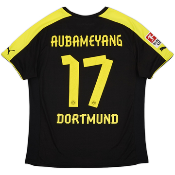 2013-14 Borussia Dortmund Away Shirt Aubameyang #17 - 7/10 - (L)