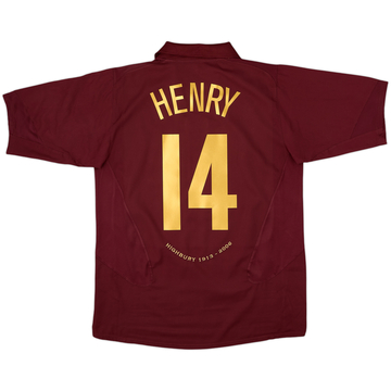 2005-06 Arsenal Home Shirt Henry #14 - 6/10 - (L)
