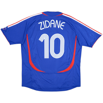 2006-07 France Home Shirt Zidane #10 - 5/10 - (XL)