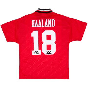 1994-96 Nottingham Forest Home Shirt Haaland #18 - 8/10 - (M)