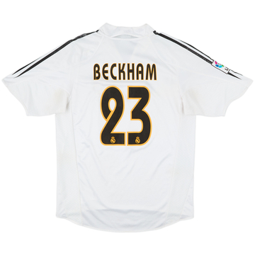 2004-05 Real Madrid Home Shirt Beckham #23 - 5/10 - (M)