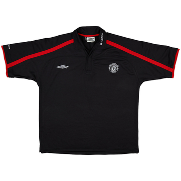 2001-02 Manchester United Umbro Polo Shirt - 8/10 - (XL)