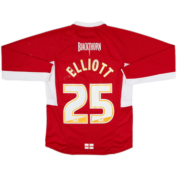 2007-08 Bristol City Home L/S Shirt Elliot #25 - 5/10 - (M)