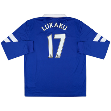 2013-14 Everton Home L/S Shirt Lukaku #17 - 9/10 - (XL)