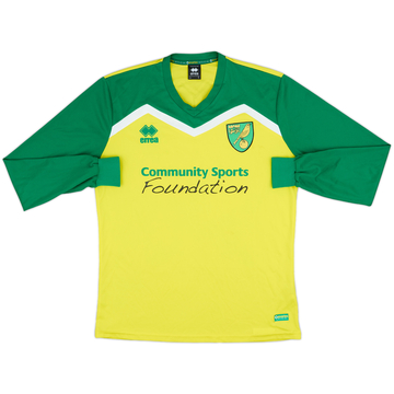 2014-15 Norwich Errea Training L/S Shirt - 8/10 - (L)