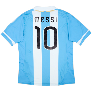 2011-13 Argentina Home Shirt Messi #10 - 9/10 - (XL)