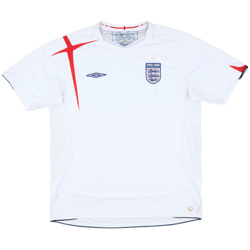 2005-07 England Home Shirt - 5/10 - (L)