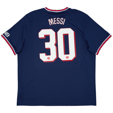 2021-22 Paris Saint-Germain Home Shirt Messi #30 - 9/10 - (XXL)