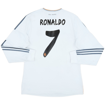 2013-14 Real Madrid Home L/S Shirt Ronaldo #7 - 6/10 - (L)