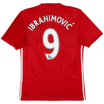 2016-17 Manchester United Home Shirt Ibrahimovic #9 - 6/10 - (S)