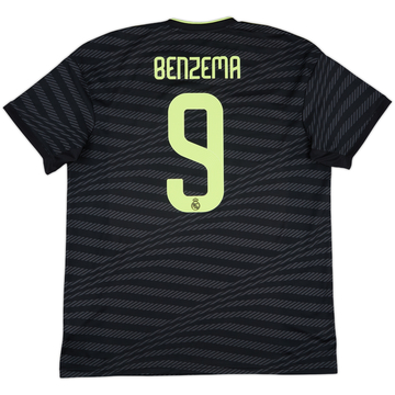 2022-23 Real Madrid Third Shirt Benzema #9 - 9/10 - (XL)