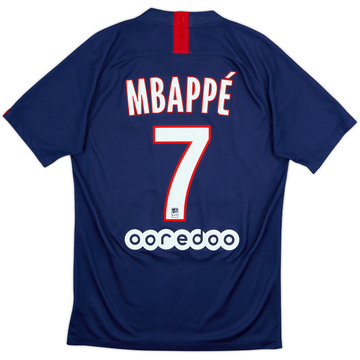 2019-20 Paris Saint-Germain Home Shirt Mbappe #7 - 7/10 - (S)