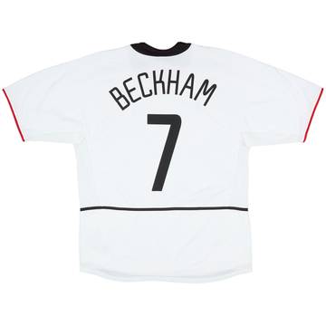 2002-03 Manchester United Away Shirt Beckham #7 - 8/10 - (L)