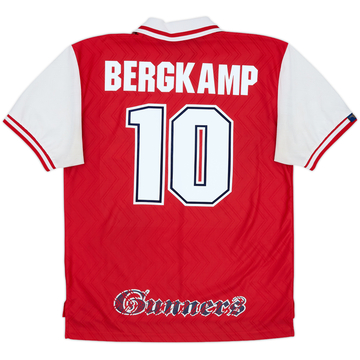 1996-98 Arsenal Home Shirt Bergkamp #10 - 6/10 - (L)