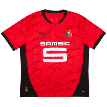 2024-25 Stade Rennais Home Shirt - 9/10 - (XL)