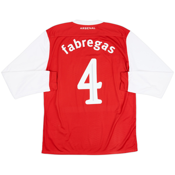 2010-11 Arsenal Camiseta Local de Manga Larga Fabregas #4 - 8/10 - (M)