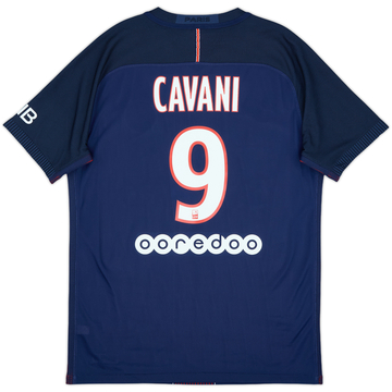 2016-17 Paris Saint-Germain Authentic Home Shirt Cavani #9 - 10/10 - (L)