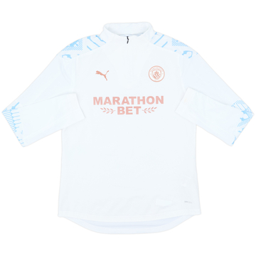 2019-20 Manchester City Puma 1/4 Zip Drill Top - 9/10 - (M)