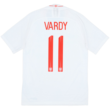 2018-19 England Authentic Home Shirt Vardy #11 - 10/10 - (S)