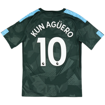 2017-18 Manchester City Third Shirt Kun Aguero #10 - 8/10 - (S)