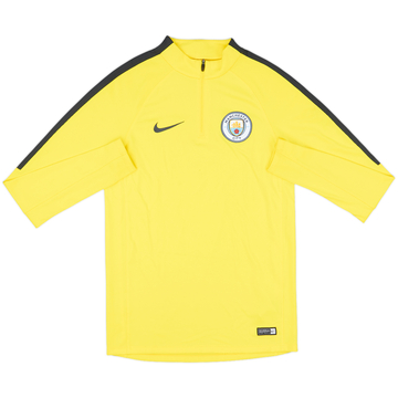 2017-18 Manchester City Nike 1/4 Zip Drill Top - 9/10 - (S)