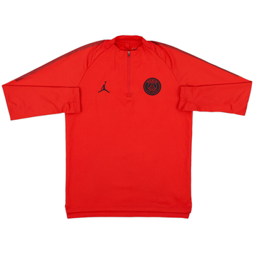 2018-19 Paris Saint-Germain Nike Jordan 1/4 Zip Drill Top - 8/10 - (M)