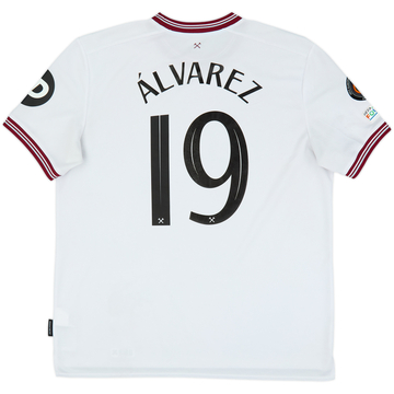 Camiseta de visitante del West Ham 2023-24 Alvarez #19 - 7/10 - (XXL)