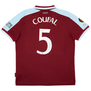 2021-22 West Ham Home Shirt Coufal #5 - 8/10 - (XL)