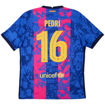 2021-22 Barcelona Third Shirt Pedri #16 - 10/10 - (L)