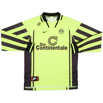 1996-97 Borussia Dortmund Home L/S Shirt - 8/10 - (XL.Boys)