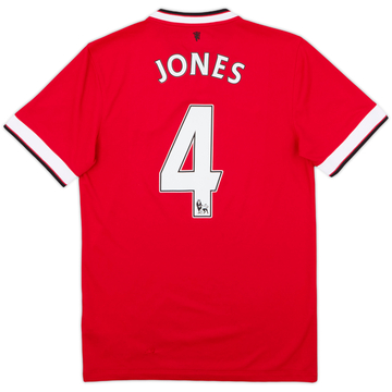 2014-15 Manchester United Home Shirt Jones #4 - 4/10 - (S)