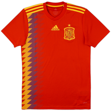 2018-19 Spain Home Shirt - 9/10 - (XS)