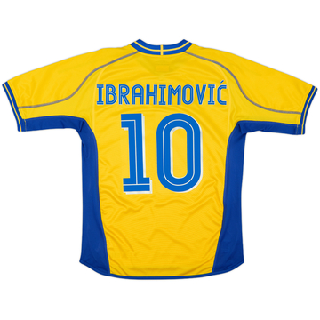 2003-04 Sweden Home Shirt Ibrahimovic #10 - 7/10 - (M)
