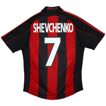 2000-02 AC Milan Home Shirt Shevchenko #7 - 5/10 - (M)