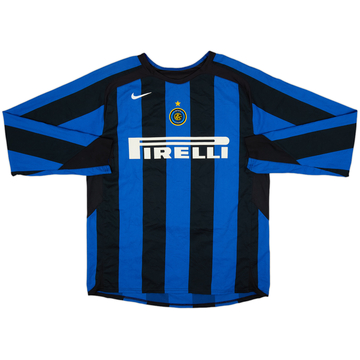 2004-05 Inter Milan Home L/S Shirt - 8/10 - (L)